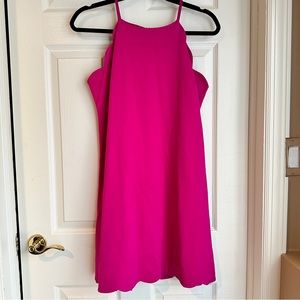 NWT Aqua Scalloped Mini Dress